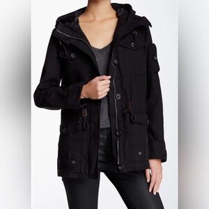 Levi’s black jacket with hood